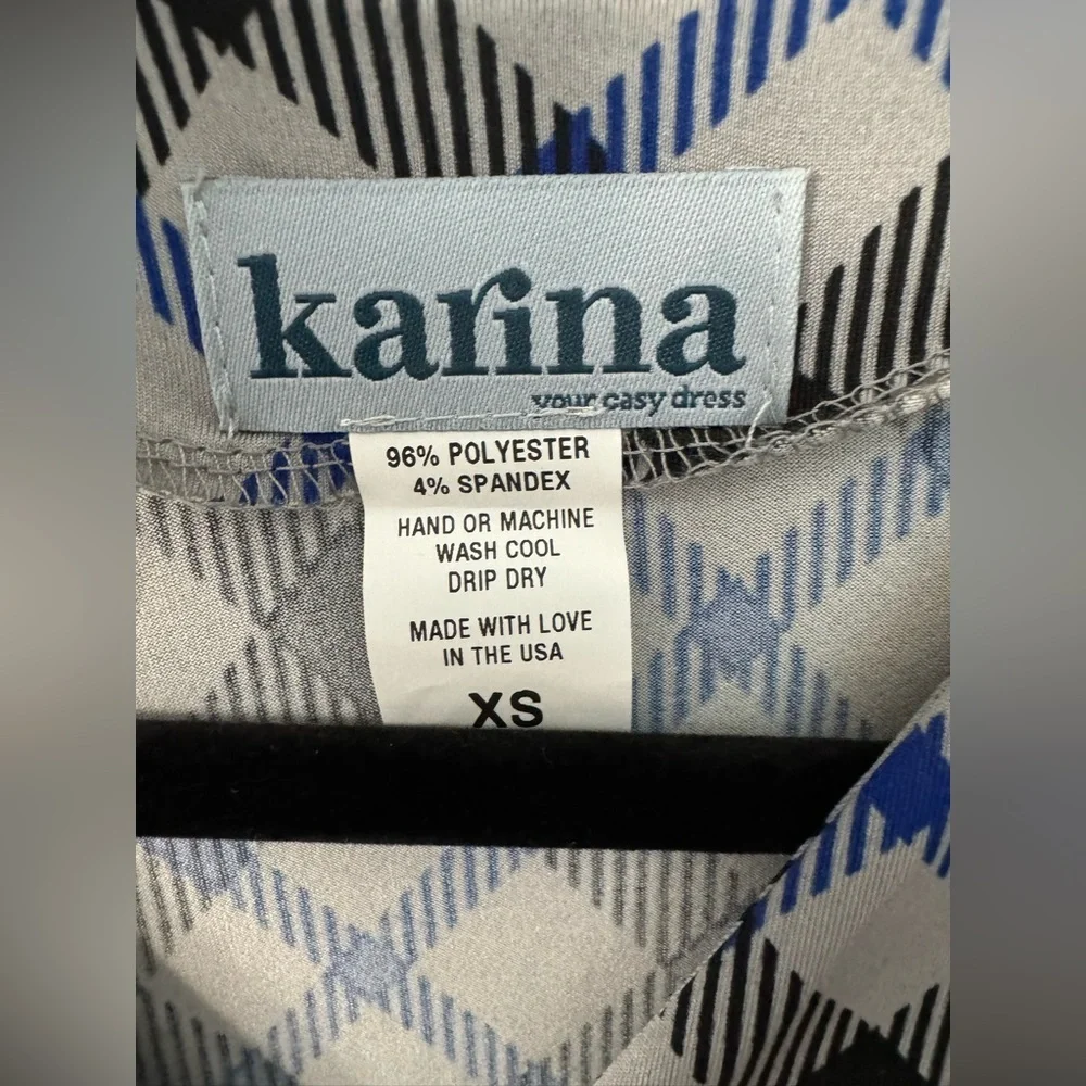 Karina Cece Dress - Navy & Gray Plaid with Pockets - Picture 8 of 14